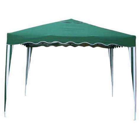 CARPA PLEGABLE VERDE ESTRUCTURA DE ALUMINIO 3X3M
