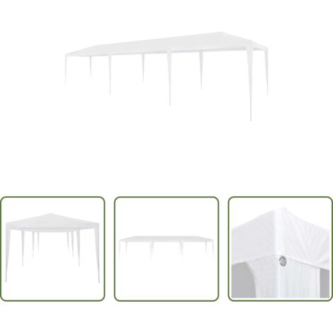 Carpa de polietileno -  Carpa para fiestas PE blanca 3x9 m