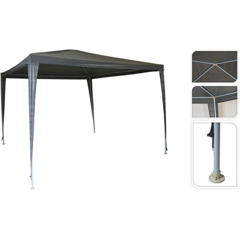 Carpa fiesta 300 x 300 cm gris oscuro