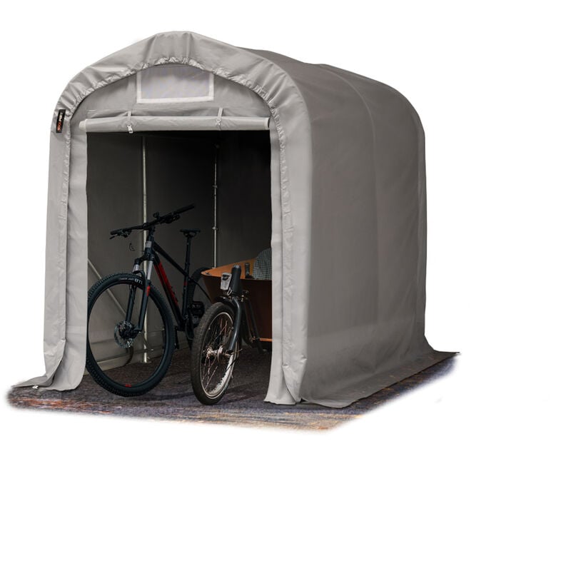 

Carpa Garage 1,6x2,4 m PVC de alta resistencia aprox. 550 g/m² Garaje portátil Cobertizo compacto de almacenamiento Refugio 100% impermeable gris
