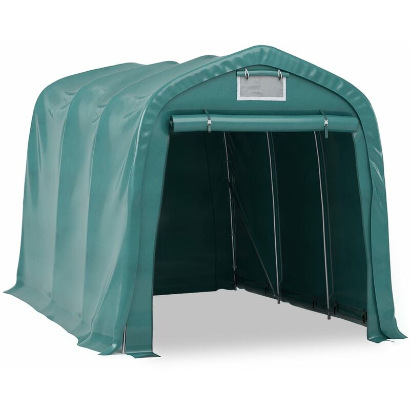 

Carpa garaje de almacenamiento PVC verde 2,4x3,6 m - Verde - Vidaxl