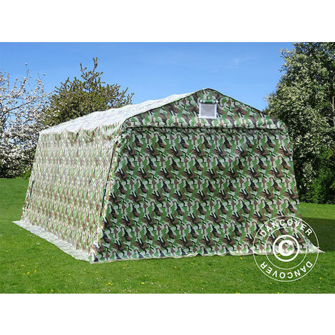 Carpa garaje PRO 3,3x6x2,4m PVC, Camuflaje