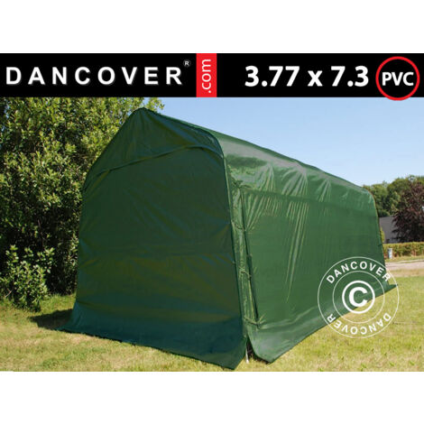 Carpa garaje PRO 3,77x7,3x3,18m, PVC, Verde