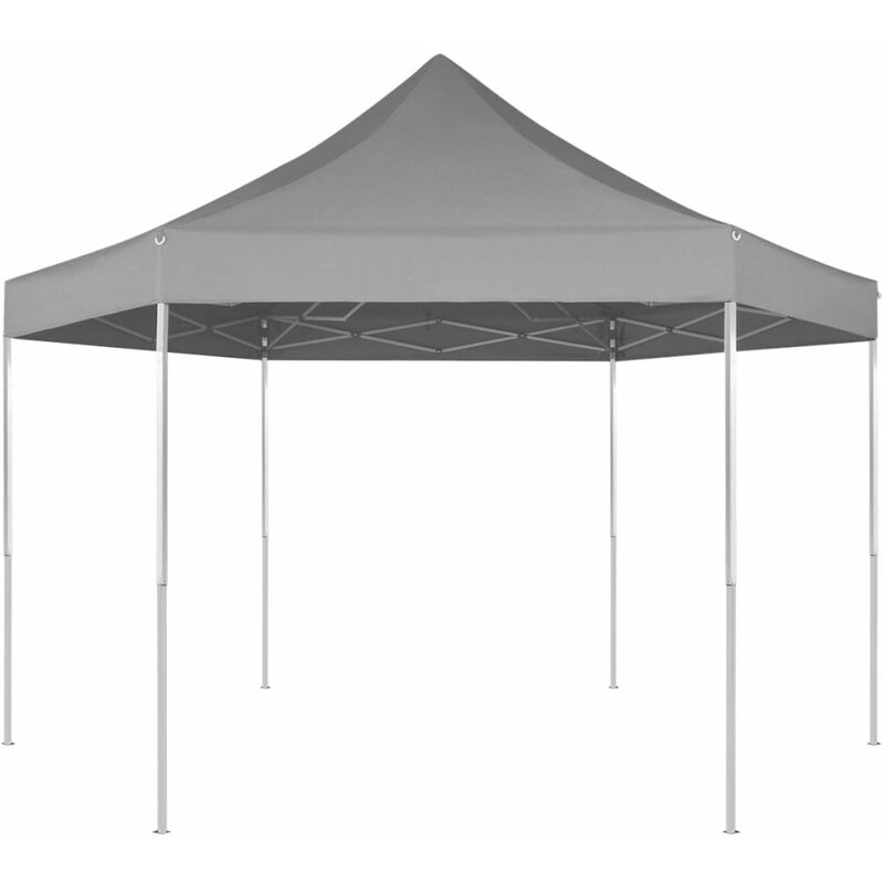 

Carpa hexagonal desplegable azul oscuro 3,6x3,1 m