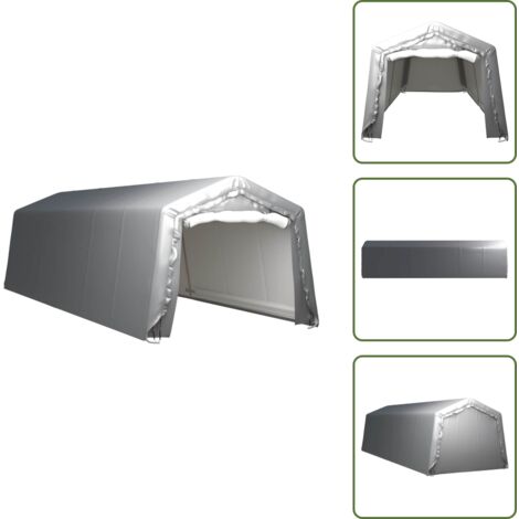 Carpa impermeable - vidaXL Carpa de almacenamiento acero gris 300x900 cm - Carpa para eventos