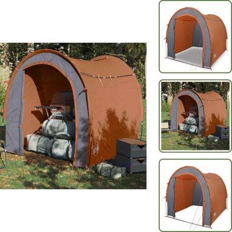 Carpa impermeable - vidaXL Tienda de almacenamiento impermeable naranja - Almacenamiento de campaña