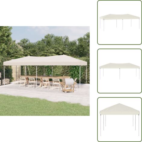 Carpa para barbacoas - vidaXL Carpa para fiestas plegable color crema 3x6 m - Carpa para picnics