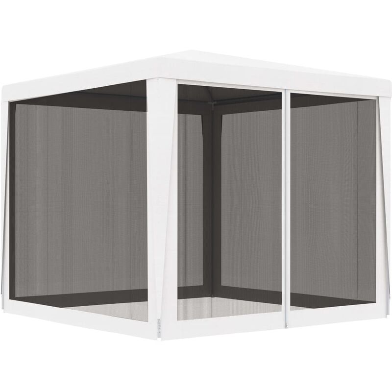 

Carpa para celebraciones con 4 paredes de malla blanco 2,5x2,5m