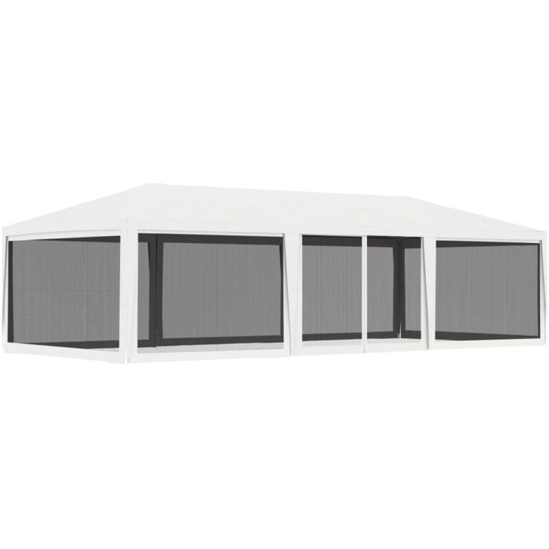 

Vidaxl - Carpa para celebraciones con 4 paredes de malla blanco 4x9 m - Blanco