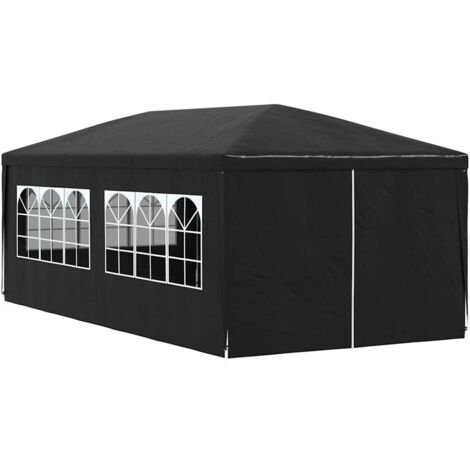 Carpa para celebraciones gris antracita 3x6 m