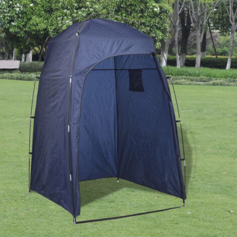 Carpa para ducha/WC/vestidor azul vidaXL