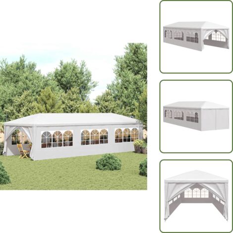 Carpa para exteriores - vidaXL Carpa para fiestas blanco 3x9 m - Carpa resistente al agua