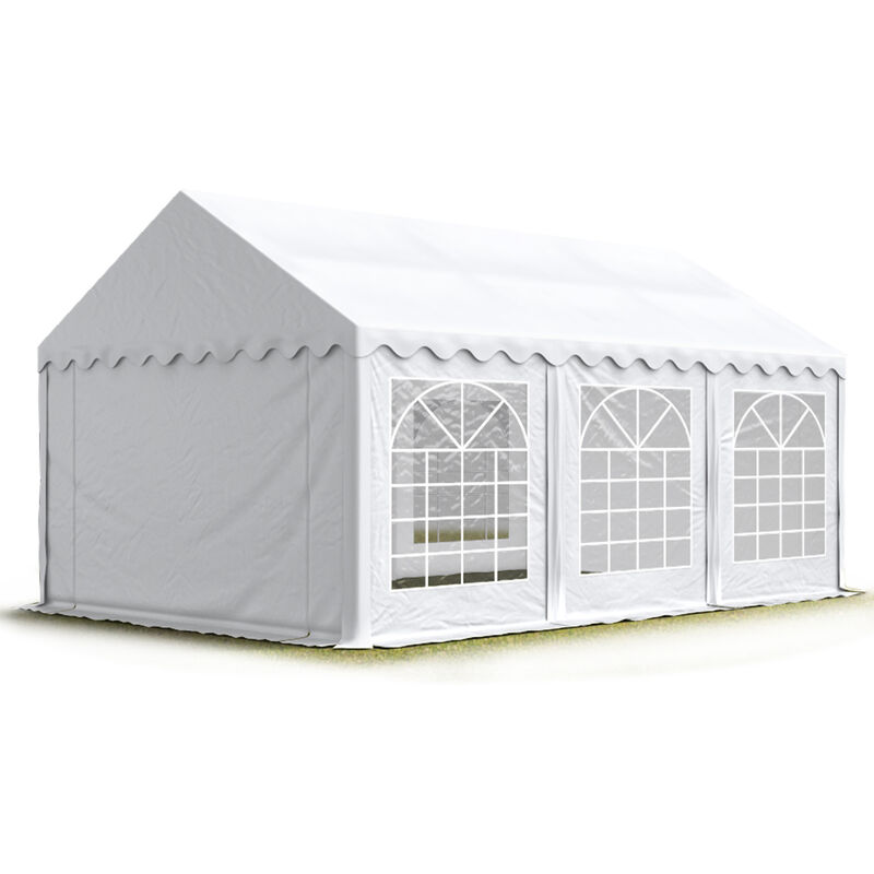 

Carpa para fiestas carpa de fiesta 3x6 m - ignífugo carpa de pabellón de jardín aprox. 500g/m² lona PVC en blanco impermeable - bianco