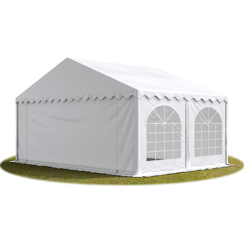 

Carpa para fiestas carpa de fiesta 5x5 m carpa de pabellón de jardín aprox. 500g/m² lona PVC en blanco impermeable - bianco