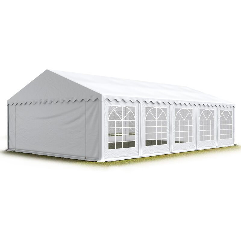 

Carpa para fiestas carpa de fiesta 6x10 m carpa de pabellón de jardín aprox. 500g/m² lona PVC en blanco impermeable - bianco