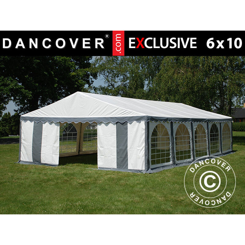 

Carpa para fiestas Carpa Eventos Exclusive 6x10m PVC, Gris/Blanco