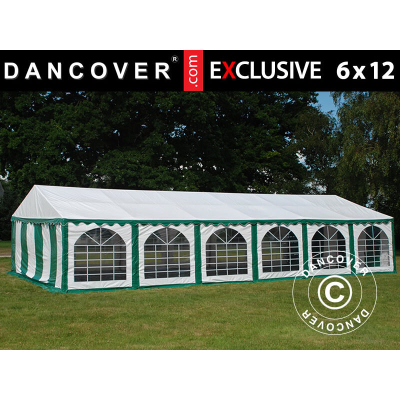 

Carpa para fiestas Carpa Eventos Exclusive 6x12m PVC, Verde/Blanco