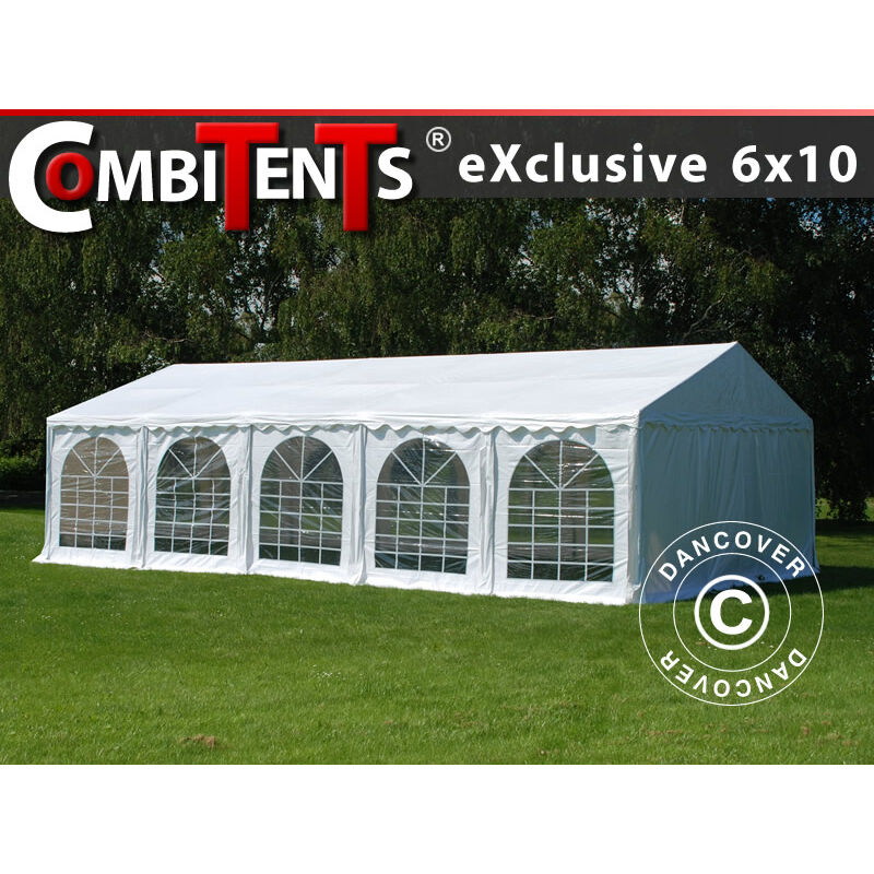 

Carpa para fiestas Carpa Eventos, Exclusive CombiTents® 6x10m, 3 en 1, Blanco