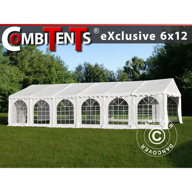 

Carpa para fiestas Carpa Eventos, Exclusive CombiTents® 6x12m 4 en 1, Blanco