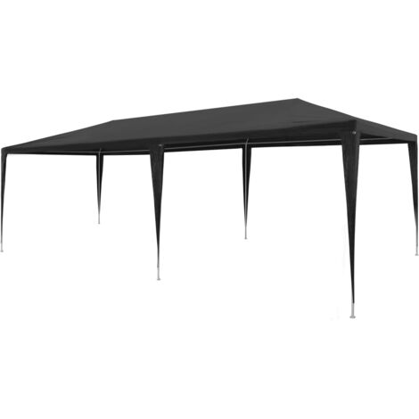 Carpa para fiestas PE gris antracita 3x6 m vidaXL