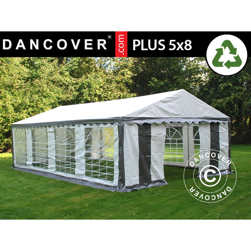 

Carpa para fiestas Carpa Eventos PLUS 5x8m PE, Gris/Blanco