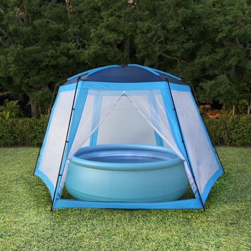 

Carpa para piscinas 590x520x250 cm azul