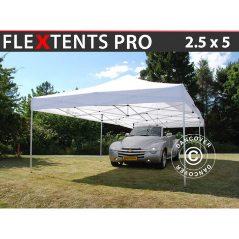 Carpa plegable Carpa Rapida FleXtents PRO 2,5x5m Blanco