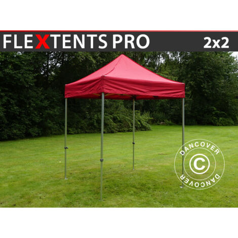 Carpa plegable Carpa Rapida FleXtents PRO 2x2m Rojo