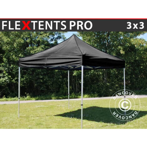 Carpa plegable Carpa Rapida FleXtents PRO 3x3m Negro