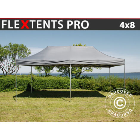 Carpa plegable Carpa Rapida FleXtents PRO 4x8m Gris