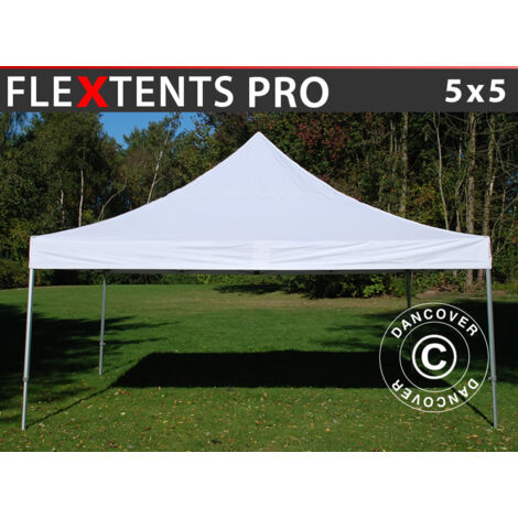 Carpa plegable Carpa Rapida FleXtents PRO 5x5m Blanco
