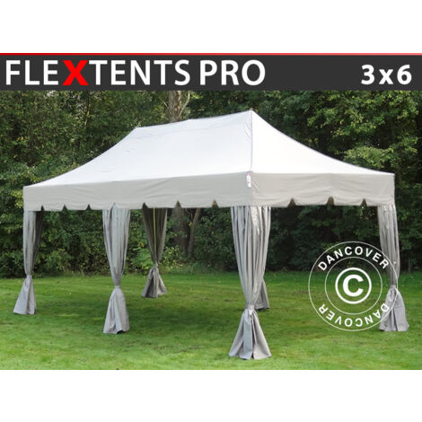 Carpa plegable Carpa Rapida FleXtents PRO "Peaked" 3x6m Latte,