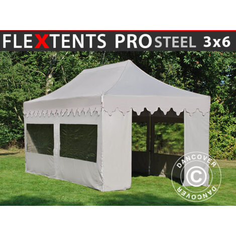 Carpa plegable Carpa Rapida FleXtents PRO Steel "Morocco" 3x6m