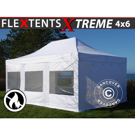Carpa plegable Carpa Rapida FleXtents Xtreme 50 4x6m Blanco,