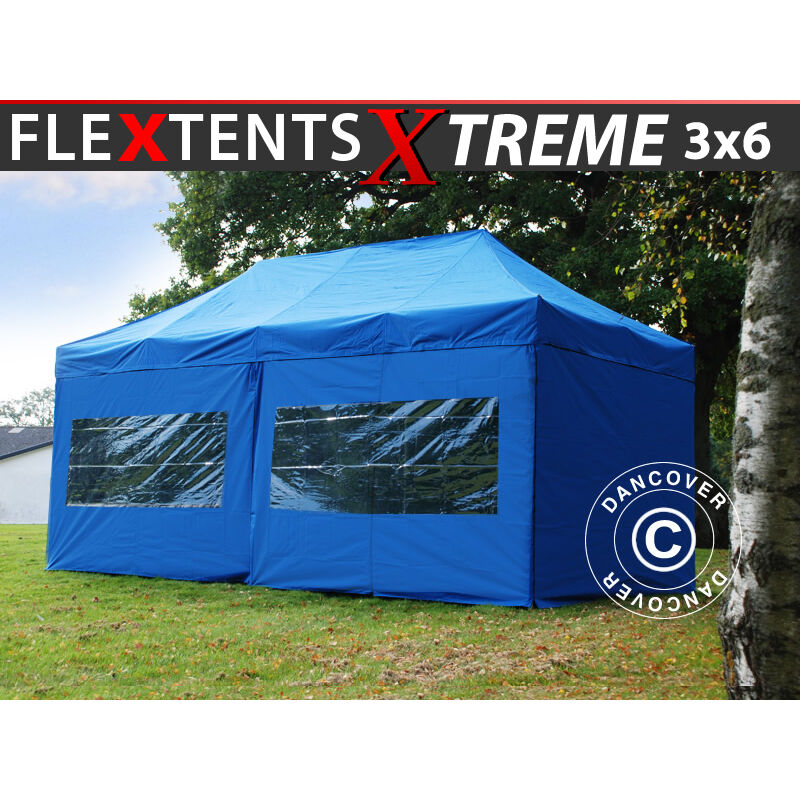 

Carpa plegable Carpa Rapida FleXtents Xtreme 60 3x6m Azul, incl. 6 lados