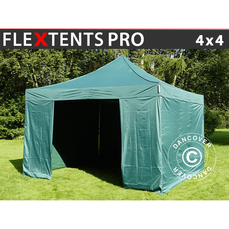 

Carpa plegable Carpa Rapida FleXtents PRO 4x4m Verde, Incl. 4 lados