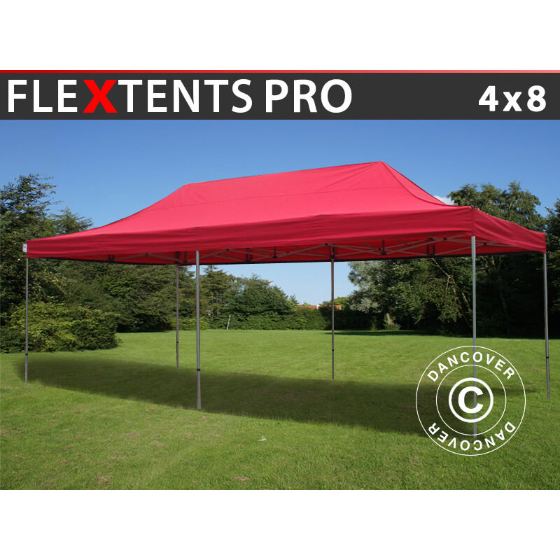 

Dancover - Carpa plegable Carpa Rapida FleXtents PRO 4x8m Rojo