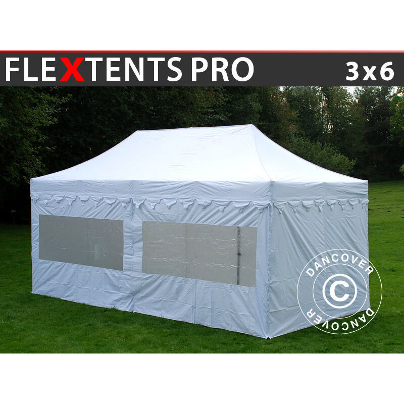 

Carpa plegable Carpa Rapida FleXtents PRO "Morocco" 3x6m Blanco, incl. 6 lados