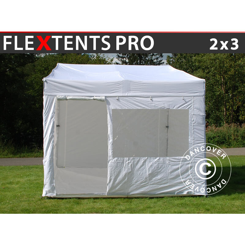 

Carpa plegable Carpa Rapida FleXtents PRO Trapezo 2x3m Blanco, Incl. 4 lados