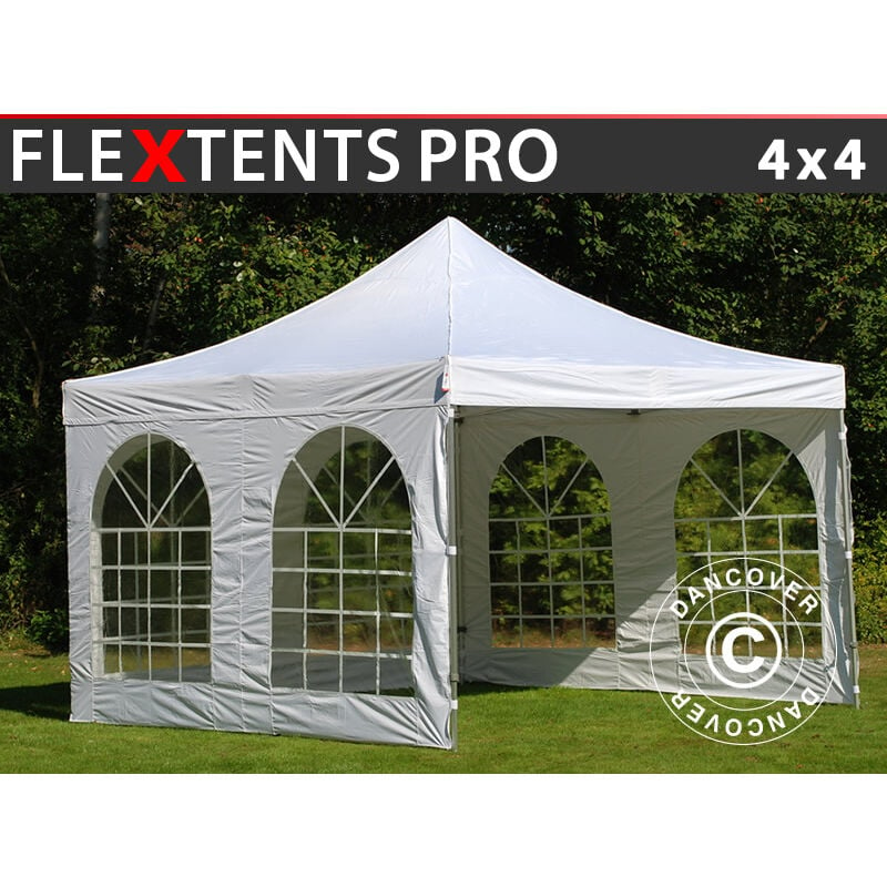 

Carpa plegable Carpa Rapida FleXtents PRO Vintage Style 4x4m Blanco, Incl. 4 lados