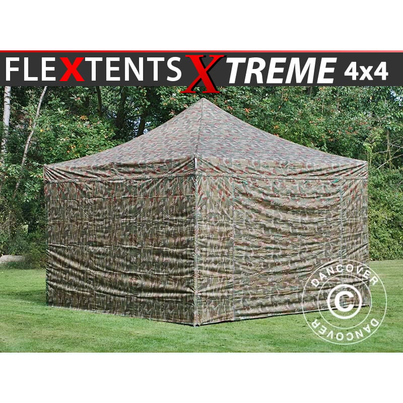 

Carpa plegable Carpa Rapida FleXtents Xtreme 50 4x4m Camuflaje, Incl. 4 lados