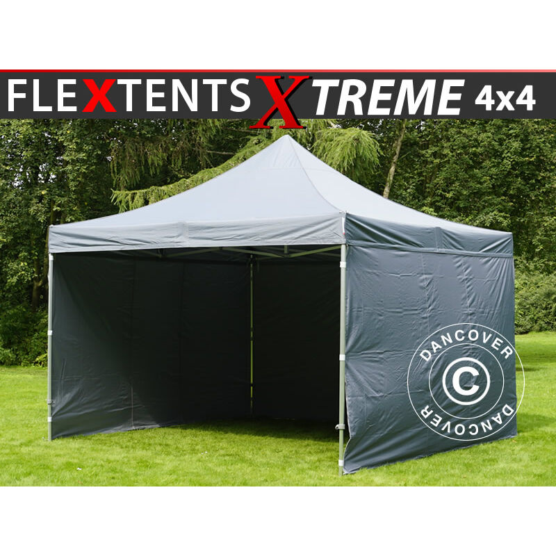 

Carpa plegable Carpa Rapida FleXtents Xtreme 50 4x4m Gris, incl. 4 lados