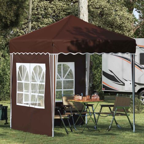 Carpa Plegable para Fiestas 195 x 195 x 245 cm Marrón