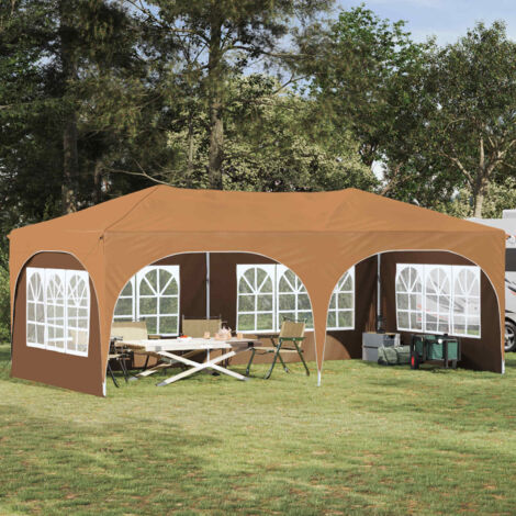 Carpa Plegable para Fiestas 575 x 288 x 245 cm Beige