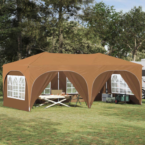 Carpa Plegable para Fiestas 575 x 288 x 245 cm Beige