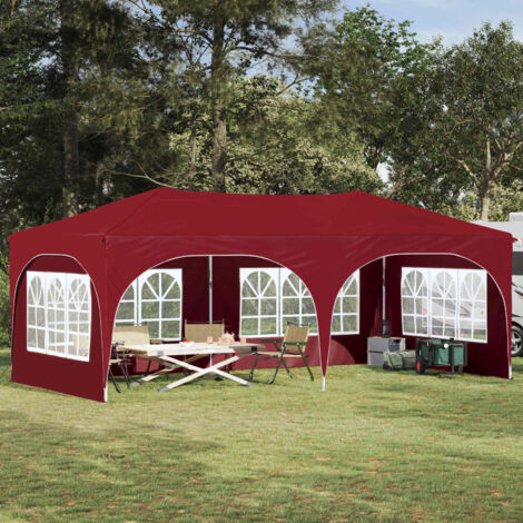 Carpa Plegable para Fiestas 575 x 288 x 245 cm Burdeos