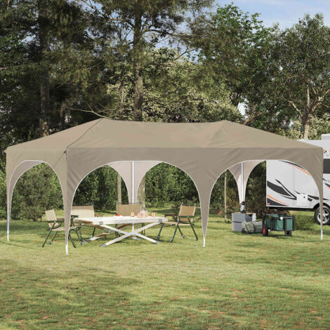 Carpa Plegable para Fiestas 575 x 288 x 245 cm Crema