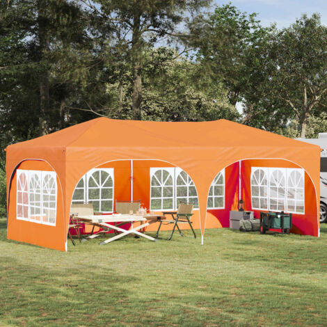 Carpa Plegable para Fiestas 575 x 288 x 245 cm Naranja