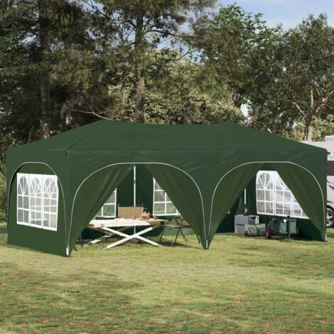 Carpa Plegable para Fiestas 575 x 288 x 245 cm Verde