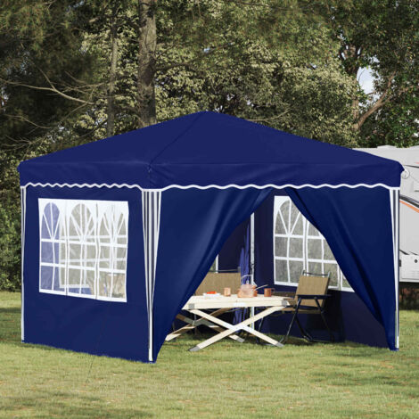 Carpa Plegable para Fiestas Azul 288 x 288 x 245 cm Tela Oxford